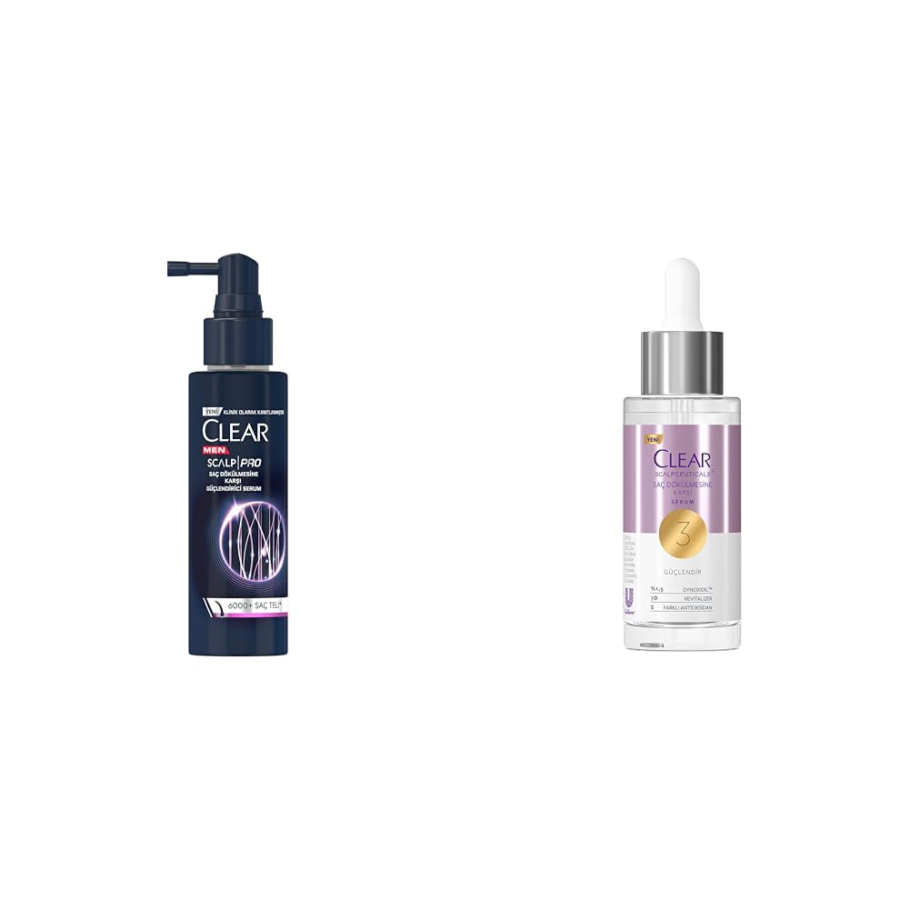 Clear Men Scalp Pro Saç Dökülmesine Karşı Güçlendirici Serum 70 ml(1) Clear Scalpceuticals Saç Bakım Serumu Saç Dökülmesine Karşı 45 ml(1)