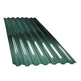 Clear Green Polycarbonate Corrugated Roofing Panels – 72" x 21" | Heavy-Duty, UV-Protected, Weatherproof Roof Sheets for Patios, Pergolas & Outdoor Projects (Set of 10)