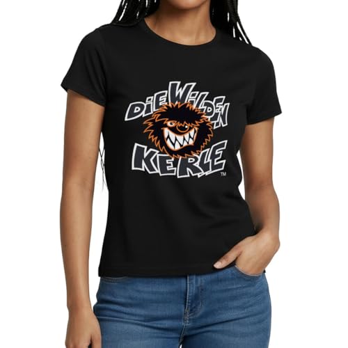 Spreadshirt Die Wilden Kerle Logo Wild Frauen T-Shirt M Schwarz
