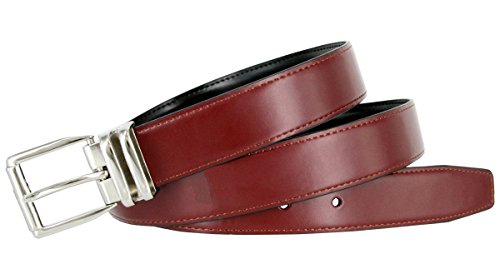Men's Reversible Genuine Smooth Leather Dress Casual Belt 1-1/8" = 30mm wide3