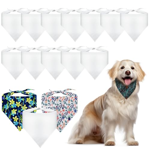 30 PCS Sublimation Blank Dog Bandana