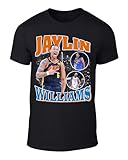 DTGVirgil Black Oklahoma City Jaylin Williams Bootleg Style Throwback Style T-Shirt Men's Adult Medium