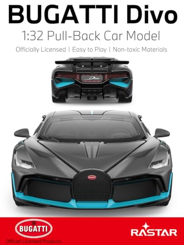 RASTAR 1:32 Bugatti DIVO Modelo Pullback de Metal Fundido miniatura 2