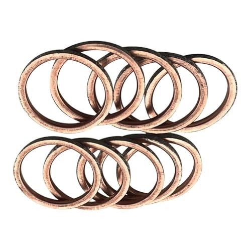 Joint d'échappement moto compatible avec WR450F YZ450F XT1200Z YXZ1000R, bague collecteur 10pcs