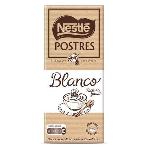 NESTLÉ POSTRES Chocolate Blanco para Cocinar, 170 g