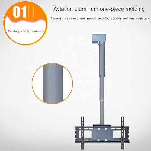 Support TV plafond motorisé (40-69 cm) : optimisez votre espace avec discrétion