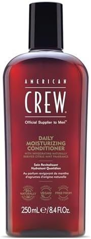 American Crew Conditioner for Men by American Crew, Daily Moisturizer, Naturally Derived, Vegan Formula, Citrus Mint Fragrance, 8.45 fl oz
