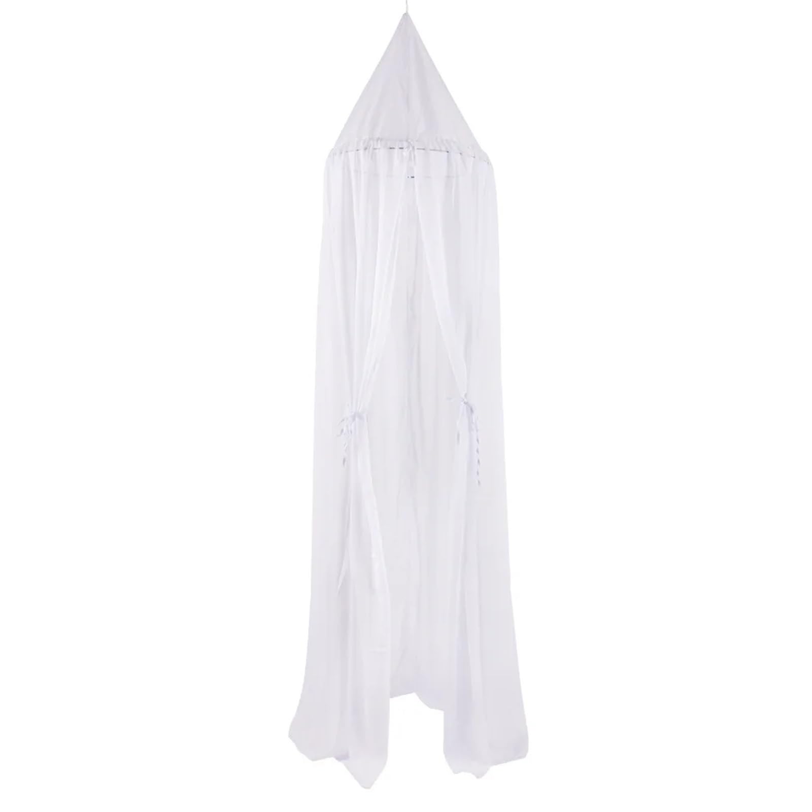 CGUOHU 50 * 240cm Mosquito Net Chiffon Kids Princess Bed Canopy Bedcover Curtain Bedding Dome Ceiling Tent For Bed(White)