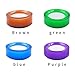 4 Pcs Finger Wet Sponge Plastic Round Sponge Cup Moistener Desktop Fingertip Wet Tool Office Supplies for Counting Papers Cash Bills Documents (Random Color)