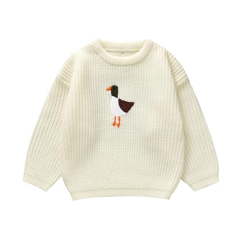 Cute Animal Embroidered Sweater for Toddlers