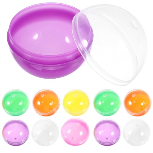 Image of 50Pcs 1.77 Inch Plastic Gasket Shells for Vending Machines Openable Mini Egg Balls for Kids Toys Party Favors Claw Machine Prizes Storage