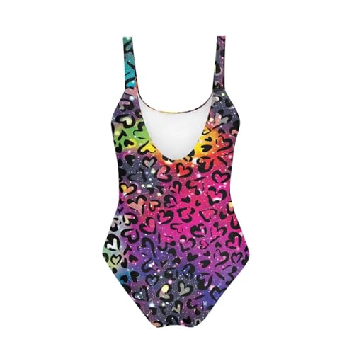 Image of Teens One-Piece Swimsuit Training Athletic Bathing Suits Quick Dry Beach Sport Swimwear Girls Dance Tank Leotards