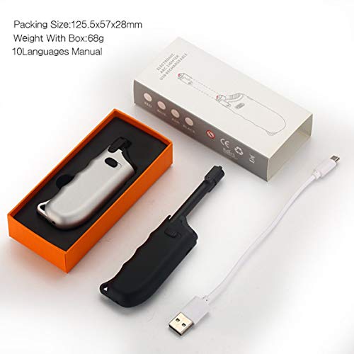 Kongqiabona-UK Kaars aansteker elektromechanische boog stevige aansteker met veiligheidsschakelaar USB plasma oplaadbare… - Image 7