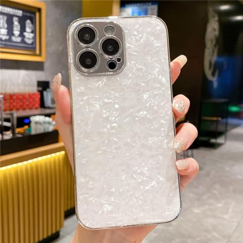 Étui iPhone 11 antichoc en marbre laser avec paillettes de protection