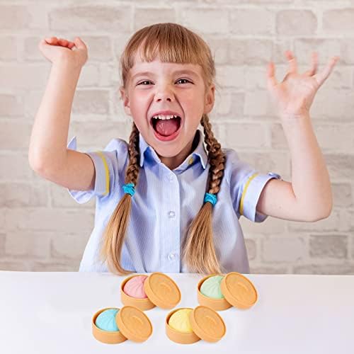 MEIEST 4 PCS Colorful Dumpling Squishy Stress Balls Fidget Sensory Toy,Squeeze Dough Ball Stress Relief Hand Toy,Anti-Anxiety Bun with Food Steamer Stretchy Desk Toys - 5