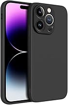 Back Case Cover for iPhone 14 Pro Max Back Cover Case Camera Protection Soft Liquid Silicone Protective Back Cover Designed for iPhone 14 Pro Max (Black)