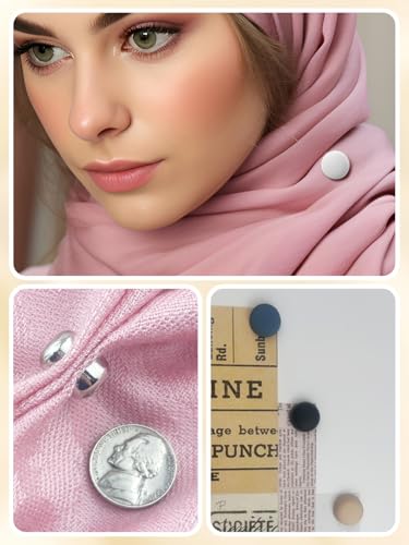 12 Pairs Hijab Magnets Pinless Hijab Pins,No Snag Multi Use Strong Magnetic Hijab Pins for Women Clothes Shirts Scarves3