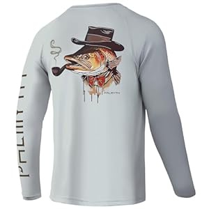Palmyth Fishing Shirts for Men Long Sleeve UPF 50+ T Shirt Sun Protection Tee