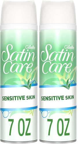 Gillette Satin Care Shaving Gel Sensitive, 7 oz (Pack of 2)