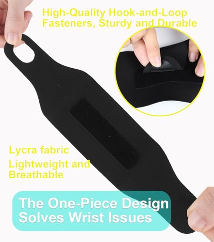 Image of 2 Pcs TFCC Wrist Brace for Tendonitis, Adjustable Ultra-thin Wrist Compression Strap for Fitness, Sprains, Sports, Weightlifting, Carpal Tunnel, Pain Relief,Fits 5 inch-7.5 inch(Black)