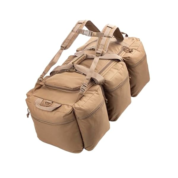 XMILPAX 100L Large Military Duffle Bag Deployment Duffel Bag Sports Equipment Travel Luggage Bag with Detachable Backpack Straps…