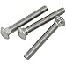 FMHXG 4PCS 304 Stainless Steel Carriage Bolts M8x60 Large Round Head Bolts for Indoor Outdoor Dock Piling Installation Swing Industrial