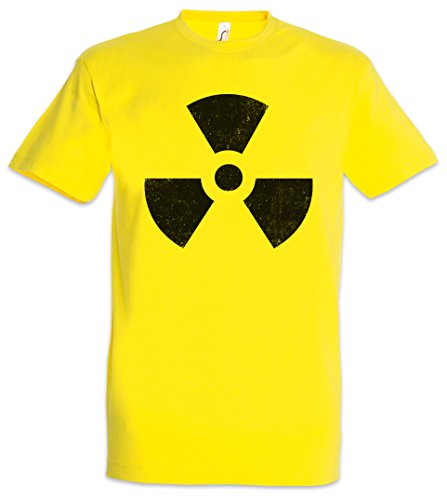 Urban Backwoods Radioactive Vintage Symbol Camiseta De Hombre T-Shirt Amarillo Talla XL