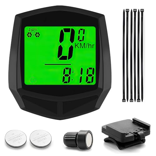 LUFEIS Fahrradcomputer Kabellos, 24 Funktionen Fur IP54 Wasserdicht...