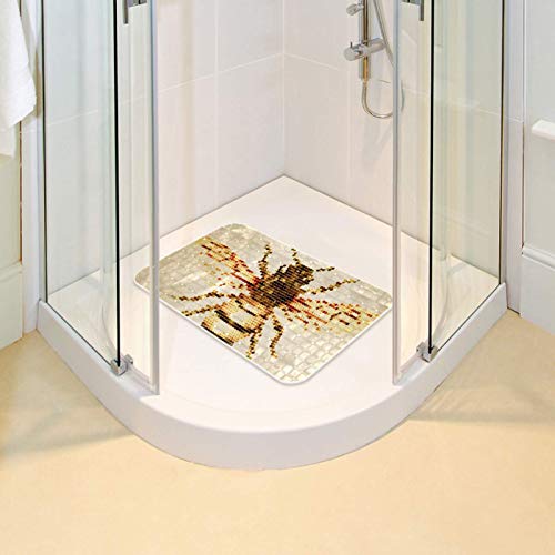 Tapis de bain carrelage Bennigiry pour douche sécurisée - 7