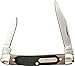 Old Timer 104OTCP Small Canoe 4.7in Stainless Steel Traditional Folding Pocket Knife with Clip Point and Drop Point Blades, Sawcut Handle, and Convenient Size for EDC, Camping, Hunting, and Outdoors