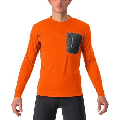 CASTELLI Unltd Merino Ls Sweatshirt le confort stretch pour vos sorties vélo gravel et asphalte