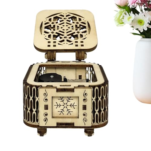 Puzzle en Bois pour Adultes - Boîte à Musique en Bois - Puzzle pour - Pas de Colle nécessaire - Compartiment de Rangement Secret pour la Famille et Les Amis