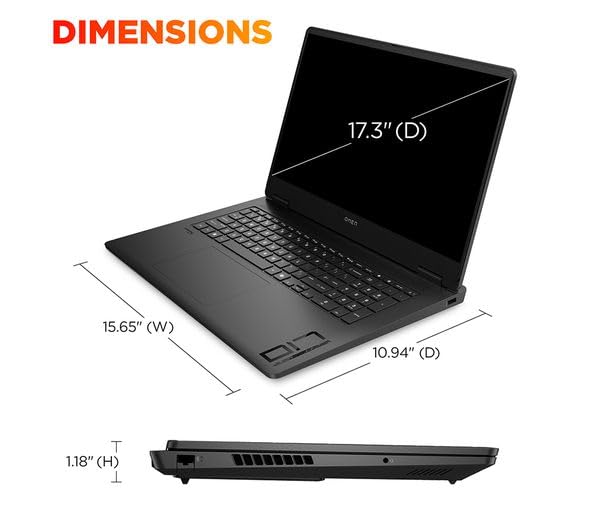 HP Omen 17 Gaming AI Laptop 17.3" FHD IPS 144Hz (100% sRGB) AMD Zen 5 10-core Ryzen AI 9 365 (Up to 50 Tops) 32GB RAM 1TB SSD GeForce RTX 5060 (Up to 572 AI Tops) RGB Backlit HyperX Win11Pro ICP Hub