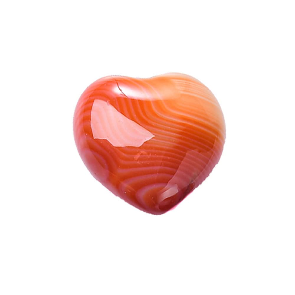 Agate Rouge Naturelle Coeur pour Remplacer vos Perles Ternes