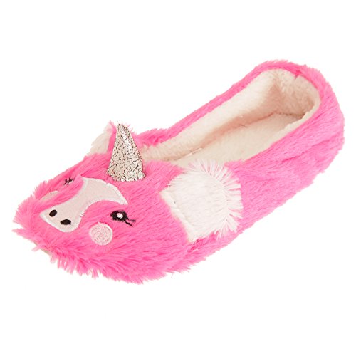 Forever Dreaming - Pantuflas/Zapatillas de Estar por casa de Pelo sintético para Mujer (36/37 UK) (Rosa)