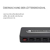 Thermalright TR FAN HUB sterowanie REV. A Fan Hub obsługa 10 grup fanów PWM, wiele interfejsów wentylatorów chłodzenie, 10-portowy 4-pinowy kontroler chłodnicy PC, SATA Power Cord Direct Input