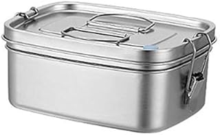 Rfvtgb Large Capacity Sandwich Box, Stainless Steel 1.5 Litre Lunch Box, Eco-Friendly Leakproof Bento Box for Adults & Kids, Office School Food Container