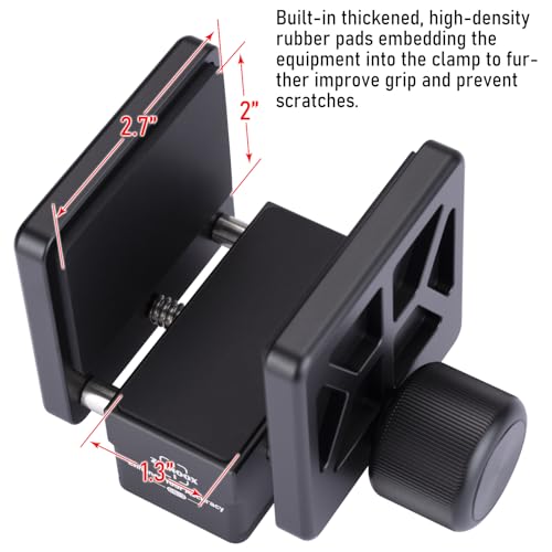 Arca-Swiss Saddle Tripod Mount – Hunting Tripod Clamp with Quick Release Dovetail | Enhanced Accuracy Ball Head & Adapter for Shooting and Hunting