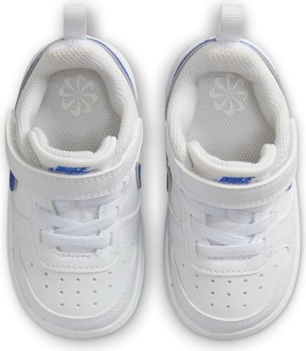 Nike Court Borough Low Recraft Baby/Toddler Shoes (DV5458-110, White/Hyper Royal) Size 74