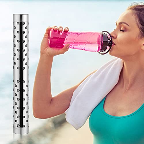Portable Hydrogen Alkaline Water Stick Water PH Value Balance Ionizer Mineral Purifier, Small Portable Hydrogen Mineral Purifier Stainless Steel Filter for Home Travel Use