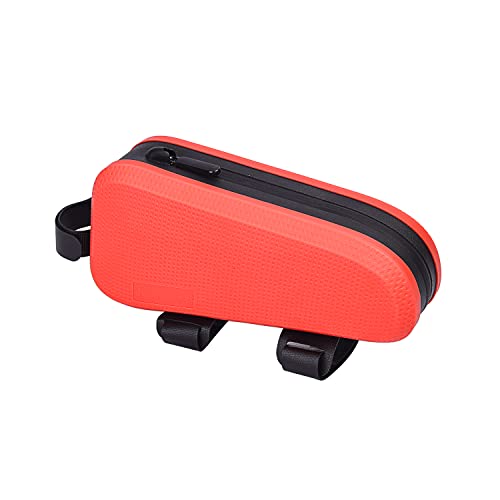 WILD HEART Bike Top Tube Bag Bicycle Front Frame Bag Waterproof Bike Pouch Pack Bike Phone Bag Cycling Accessories Pouch for Mountain Road Bike (Orange)