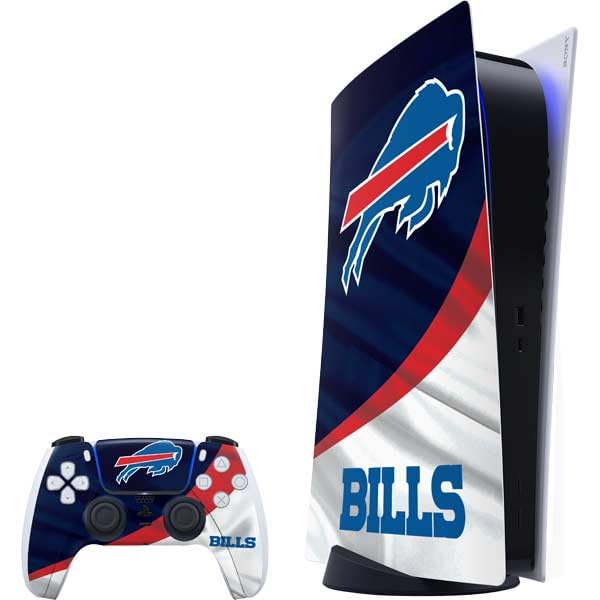 Skinit Decal Gaming Skin Compatible with PS5 Bundle - Officially Licensed NFL Buffalo Bills Design