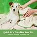 petora] Rub Me More Pet Spa Towels | Adorable Quick-Dry Dog Towels for Drying & Grooming | Soft Microfiber Towels for Dogs & Cats | 2-Piece Set for Body & Paws