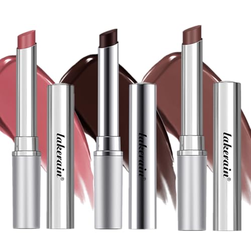 Labial Miel, Bálsamo Labial Teñido Hidratante para Labios Secos, Labial Nutritivo con Tinte Natural de Cereza Negra para Cuidado y Maquillaje de Labios (# Black + Nude + Pink)