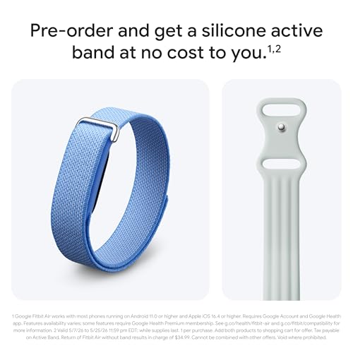 Image of Google Fitbit Air - Lavender with Large Fog Active Band Bundle