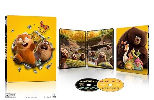 Hoppers - Limited Edition Steelbook (4K Ultra HD + Blu-ray + Digital)