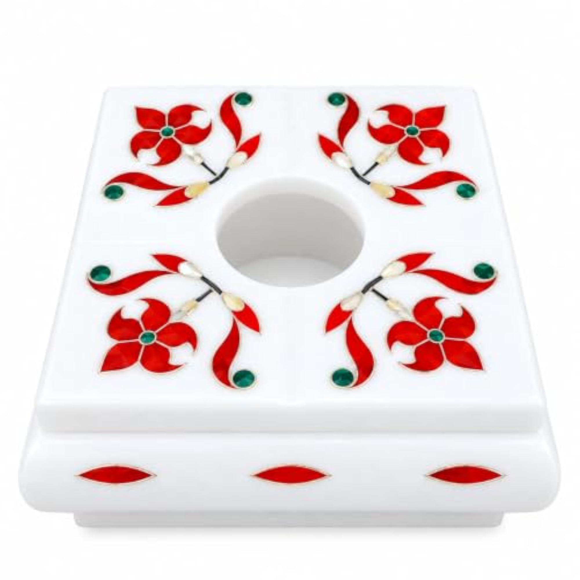 India Art White Marble Ashtray