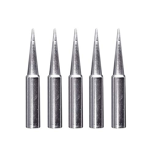 Kzerlly 5pcs/set T18 Series Soldering Iron Tips Compatible with HAKKO FX-888D FX-888 FX-8801 FX-600(T18-BL)