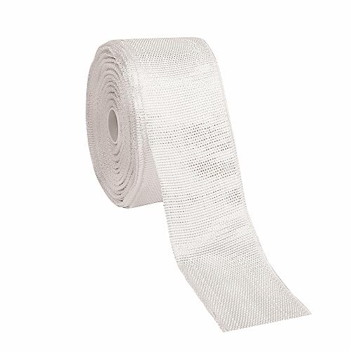 Fiberglass Cloth Roll Non Adhesive Woven Fiberglass Mesh Tape Fiberglass Insulation Tape Plain Weave Fiberglass Cloth Tape for Reinforced Repair Winding, Seams, Boat, Molding (2 in x 99 FT)