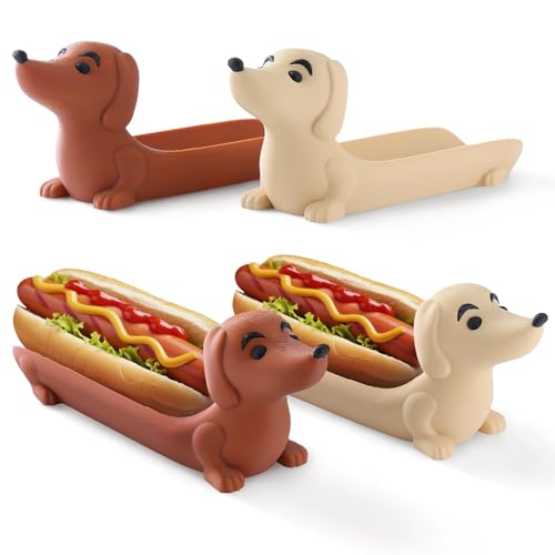 Dachshund-Shaped Serving Tray Set - Funny Hot Dog & Sushi Platter, Food-Safe Dishwasher Safe Appetizer Tray for Snacks, Charcuterie, Party Decor, Dachshund Lover Gift